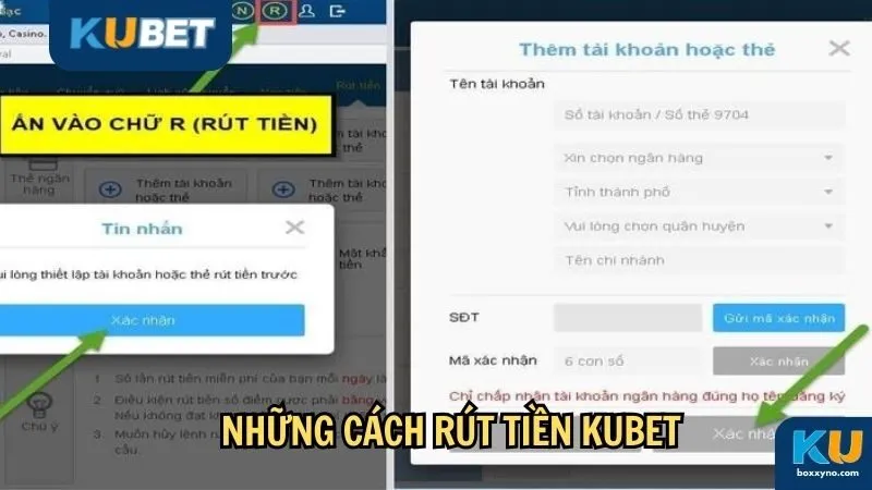 Những cách rút tiền Kubet nhanh gọn